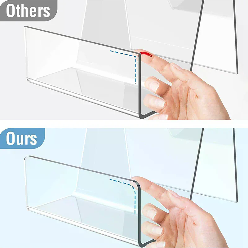 Clear Acrylic Book Stand Holder - 1 szt. Akrylowy stojak na komiksy,