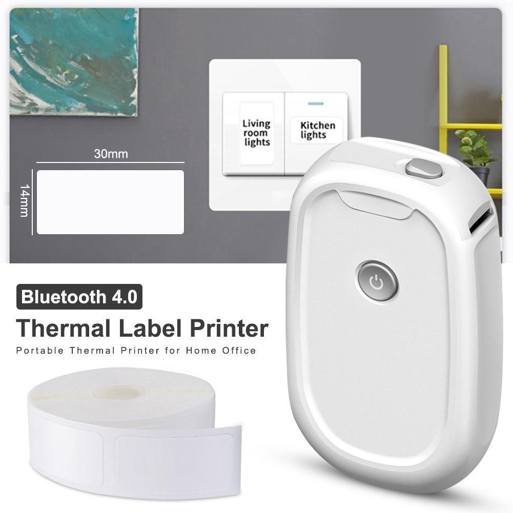 Mini Pocket Thermal Printer Paper Roll - Bezprzewodowa przenośna drukarka do etykiet maszyna