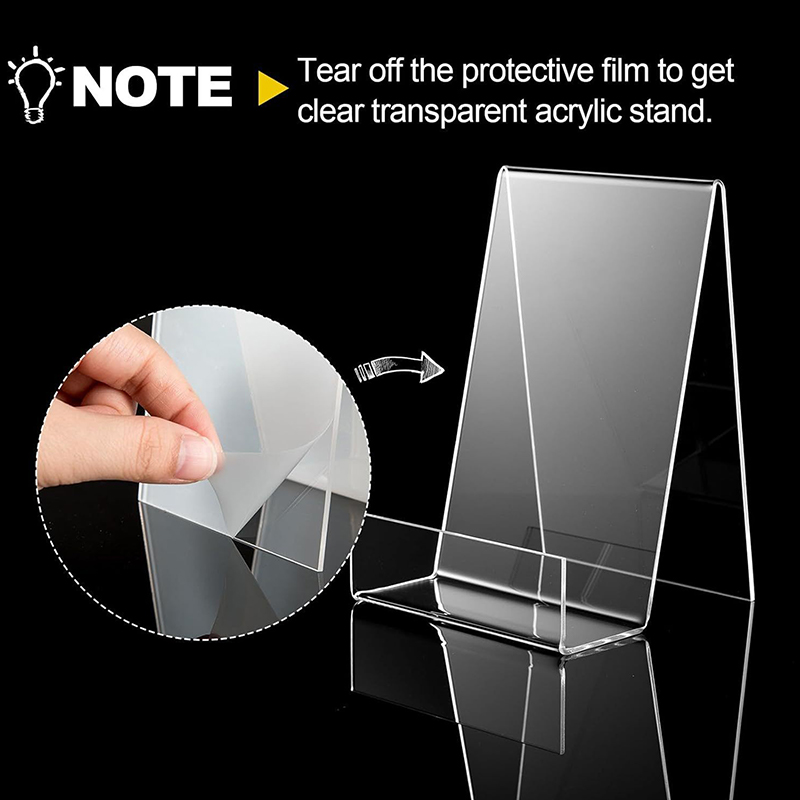 Clear Acrylic Book Stand Holder - 1 szt. Akrylowy stojak do ekspozycji
