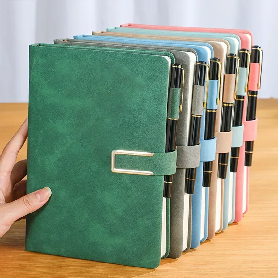 Vintage Leather Journal Notebook - 1 szt. Miękka okładka, skórzany notes