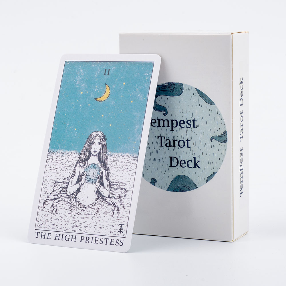 Tarot Deck With Guidebook - Talia tarota Tempest o tematyce oceanicznej