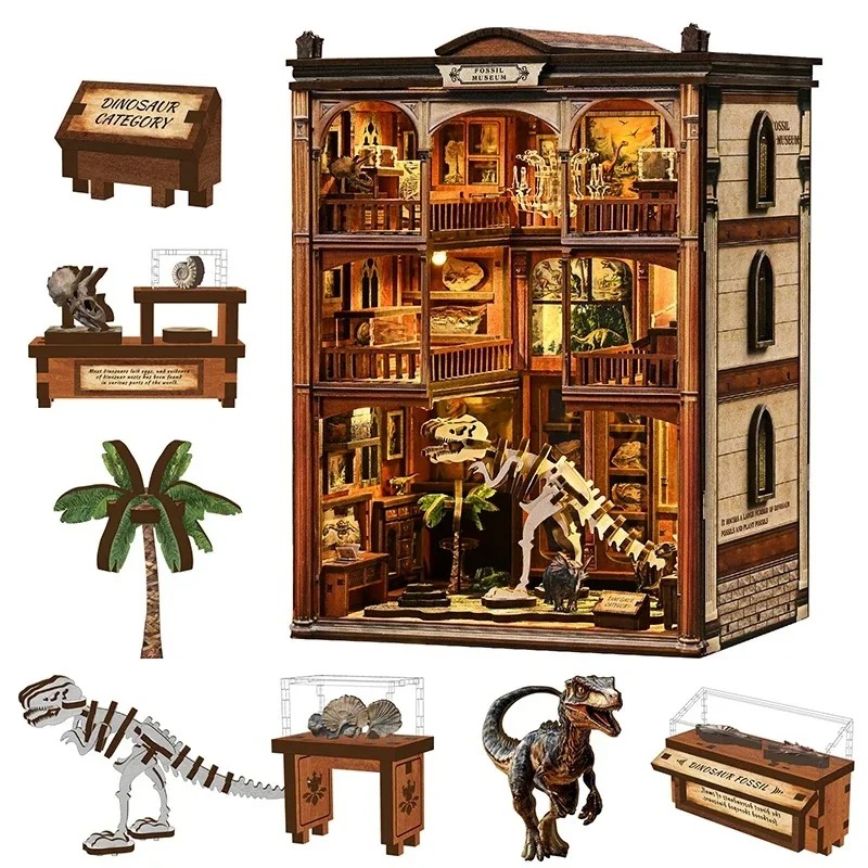 Zestaw do samodzielnego montaż – Diy Wooden Book Nook Kit Shelf Insert recenzja i cena