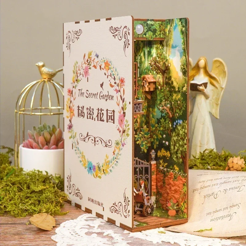 Zestaw DIY do samodzielnego wy – Diy Wooden Book Nook Kit Shelf Insert recenzja i cena