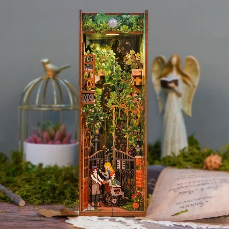 Zestaw DIY do samodzielnego wy – Diy Wooden Book Nook Kit Shelf Insert recenzja i cena