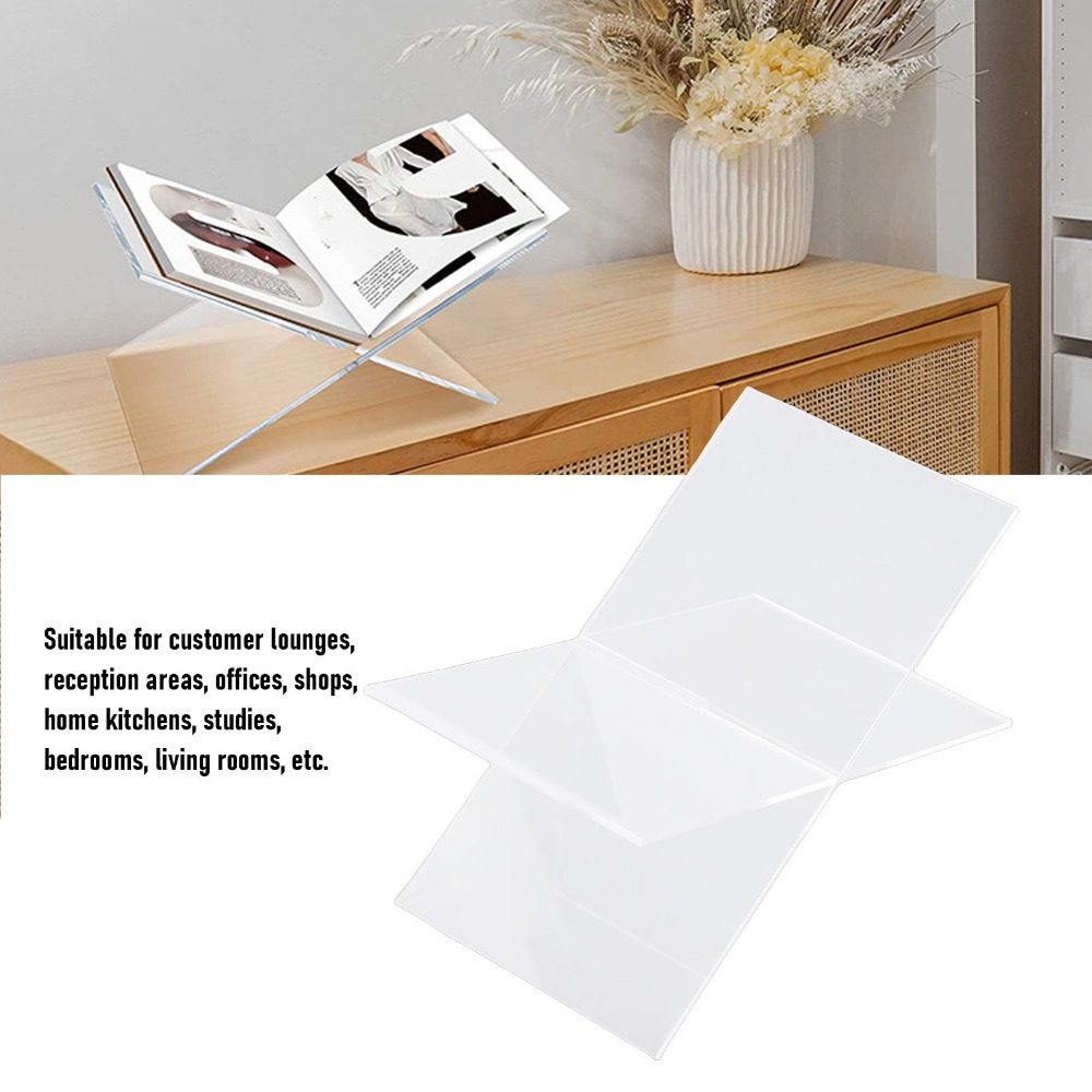 1 zestaw stojaków na książki w – Clear Acrylic Book Stand Holder recenzja i cena