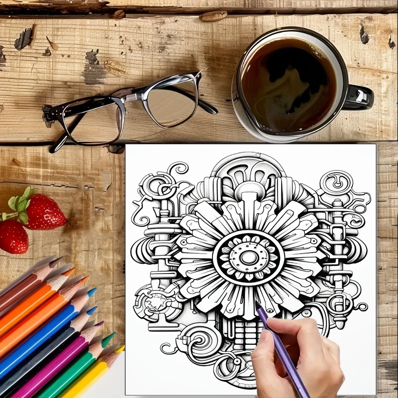 Książeczka do kolorowania Stea – Adult Coloring Book Stress Relief recenzja i cena