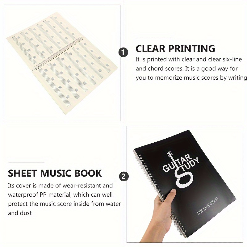 Notatnik z tabliczkami gitarow – Blank Sheet Music Notebook recenzja i cena