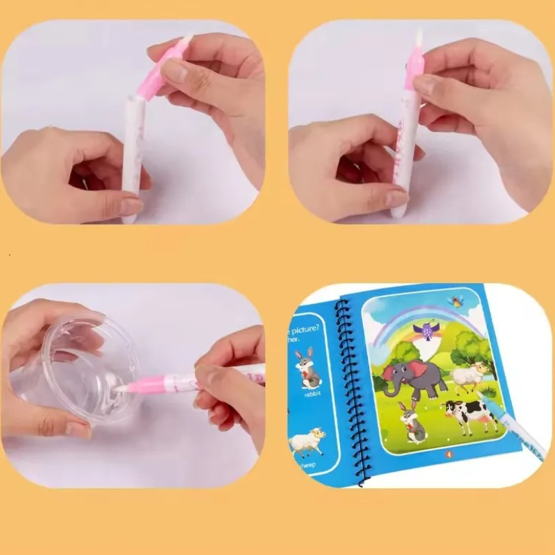 1 Książka + 1 Długopis Wielora – Reusable Water Magic Coloring Book recenzja i cena
