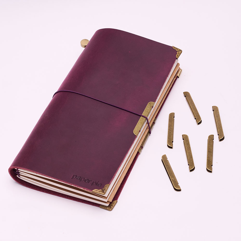 Skórzany notatnik z metalową o – Vintage Leather Journal Notebook recenzja i cena